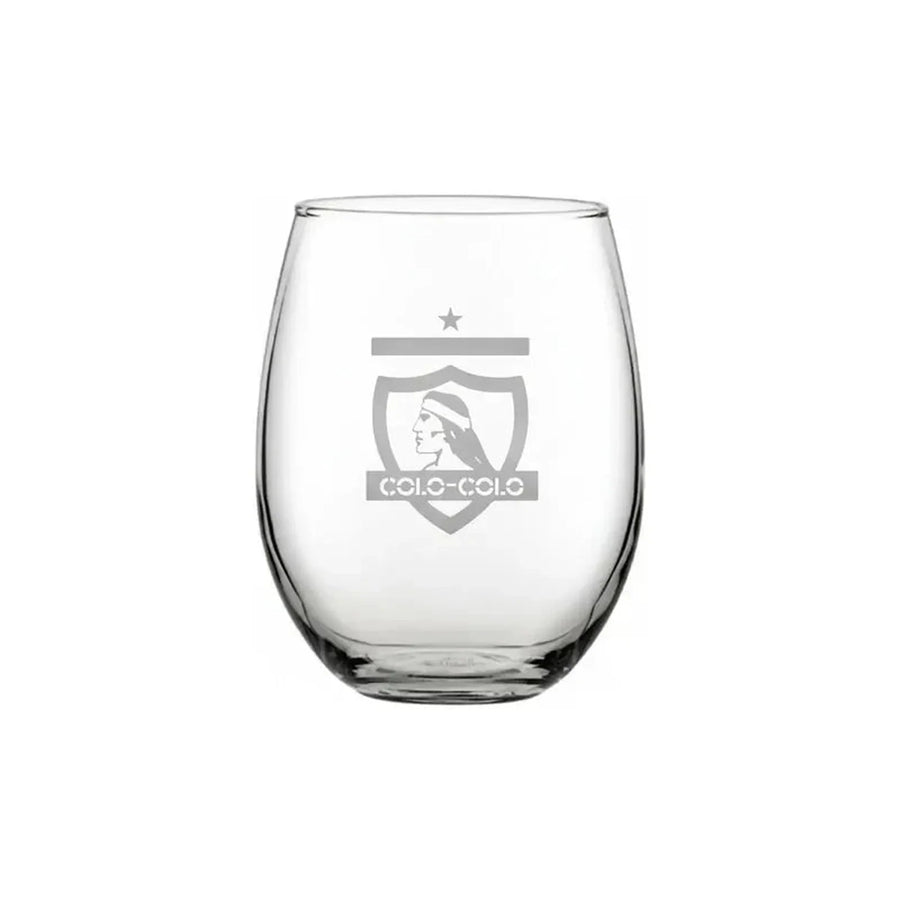 Pack X6 Vaso Copa De Vino / Cerveza Colo Colo 470ml Blanco