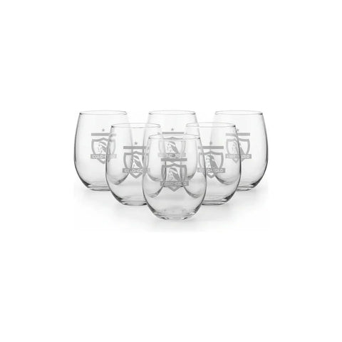 Pack X6 Vaso Copa De Vino / Cerveza Colo Colo 470ml Blanco