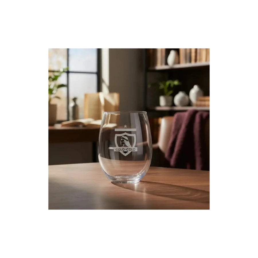 Pack X6 Vaso Copa De Vino / Cerveza Colo Colo 470ml Blanco
