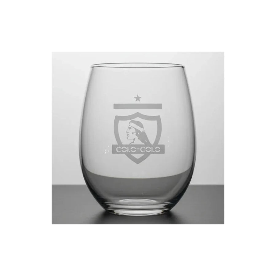Pack X6 Vaso Copa De Vino / Cerveza Colo Colo 470ml Blanco