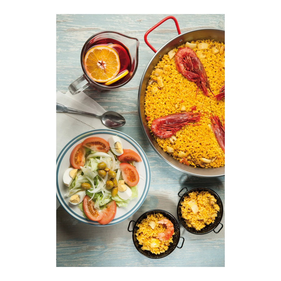 Paellera Valenciana Pulida 38 Con Garcima Para Paella 8 Raciones