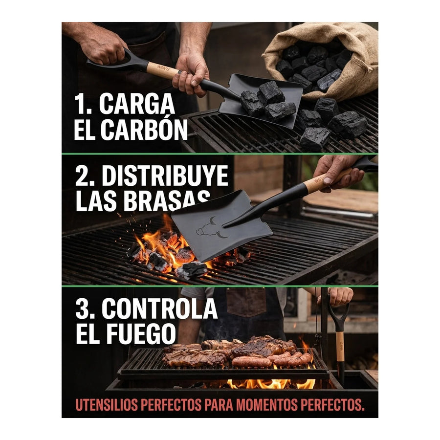 Pala Carbonera Wayu Asado Parrilla Bbq Carbon Leña Quincho