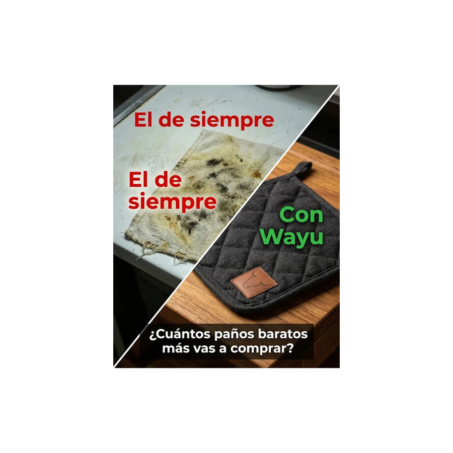 Paño Cocina Aislantes Wayu Asado Bbq Alta Temperatura