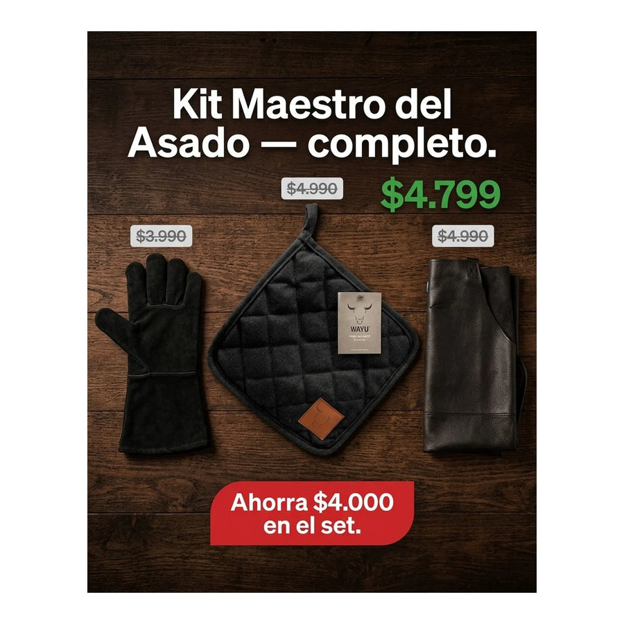 Paño Cocina Aislantes Wayu Asado Bbq Alta Temperatura