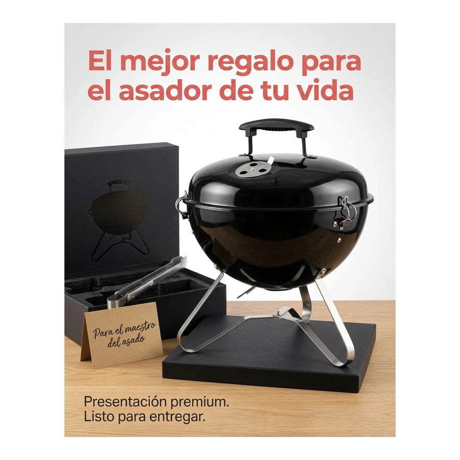 Parrilla Portatil Premium Con Tirajes Ahumador Dangrill