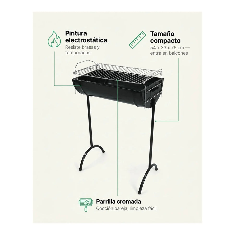 Parrilla Criolla Clásica Premium — Para Quinchos y Espacios Reducidos