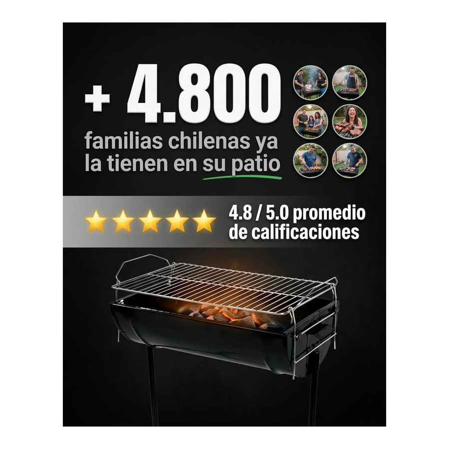 Parrilla Criolla Clásica Premium — Para Quinchos y Espacios Reducidos