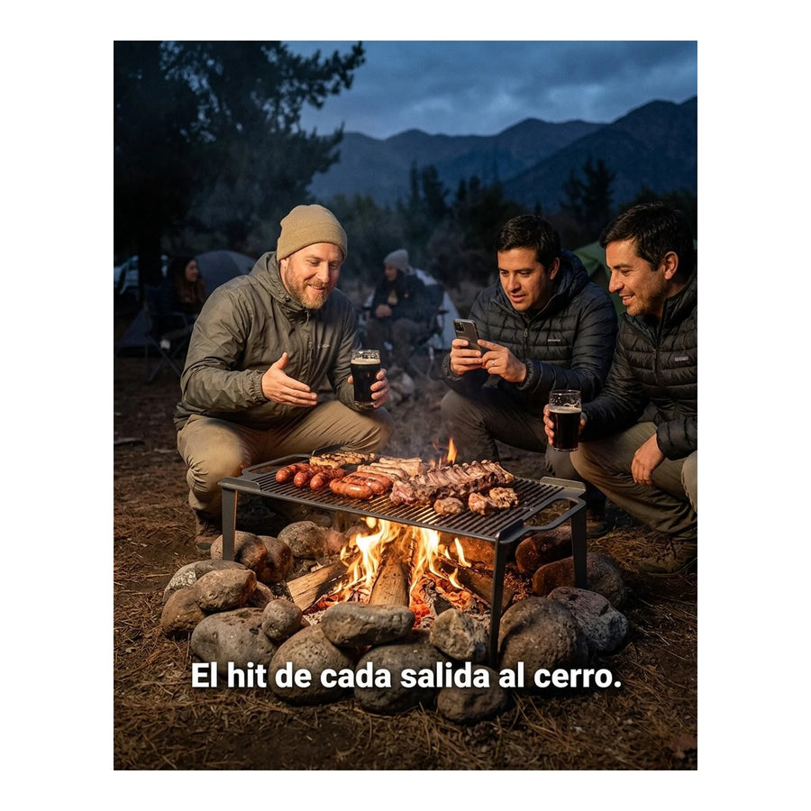 Parrilla Desarmable 45x25 3mm Camping Outdoor