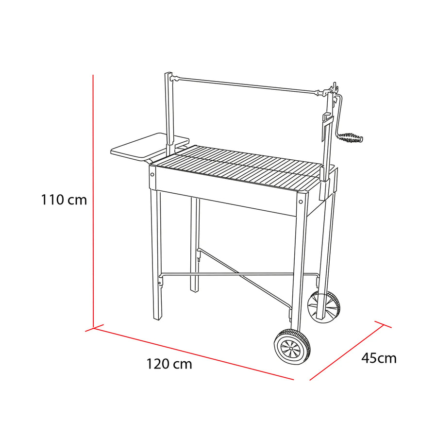 Parrilla Magallánica Clásica Grilltech Premium Asado Quincho