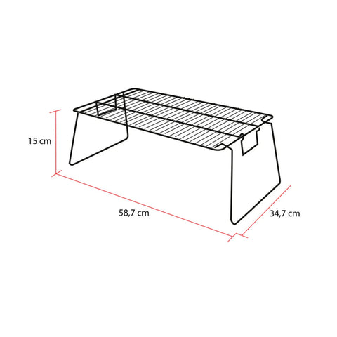 Parrilla Plegable Chica Camping Grilltech Asado Paseos
