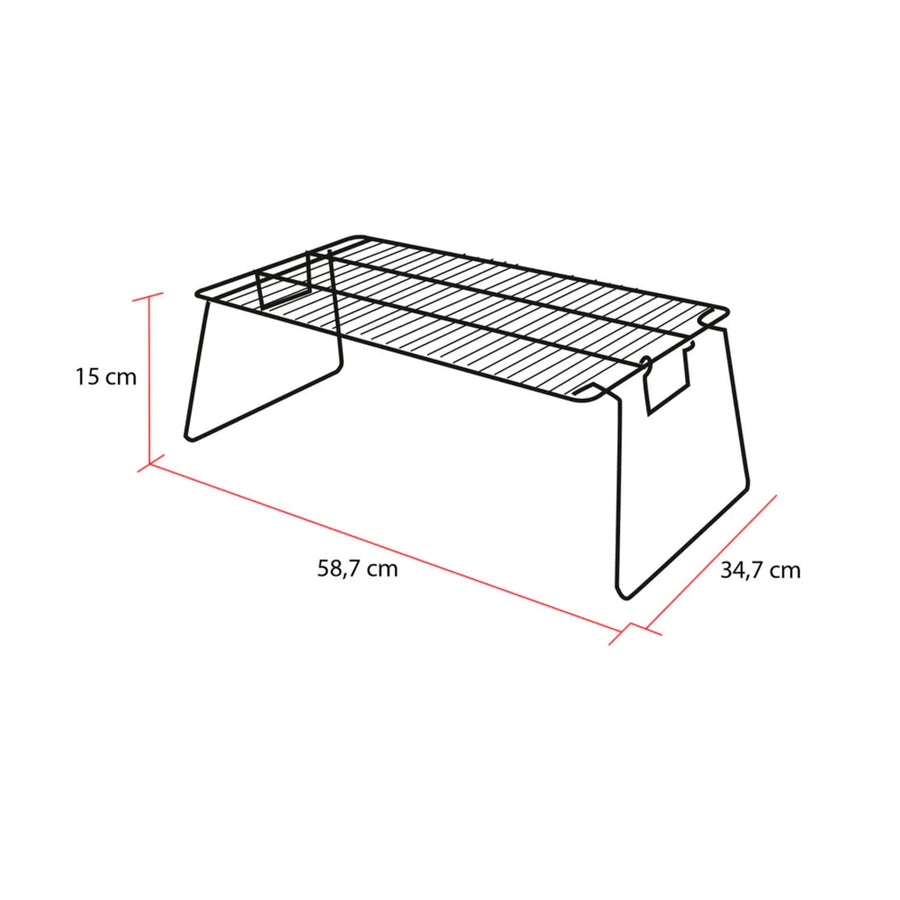 Parrilla Plegable Chica Camping Grilltech Asado Paseos