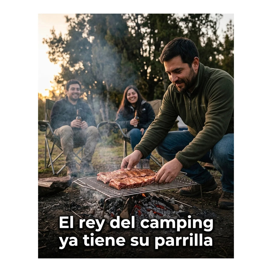 Parrilla Plegable Chica Camping Grilltech Asado Paseos