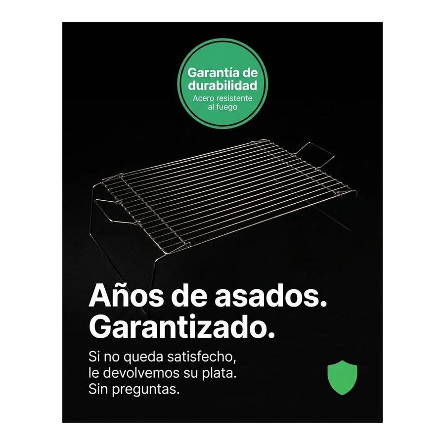 Parrilla Plegable Chica Camping Grilltech Asado Paseos