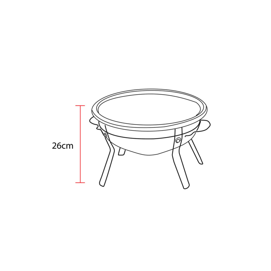 Parrilla Sobremesa 30cm Brasero Premium Asado Cocina Bbq (foto 2)