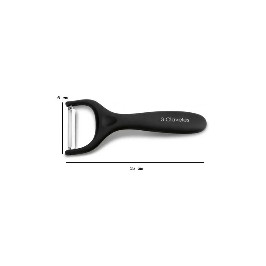 Pelador 15cm 3 Claveles Acero Inoxidable Cocina