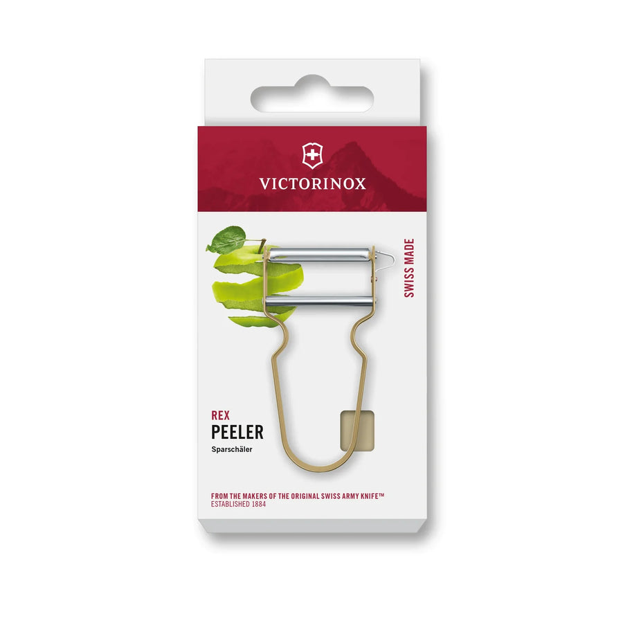 Pelador De Verduras Victorinox Premium Castaña Acero Inox.