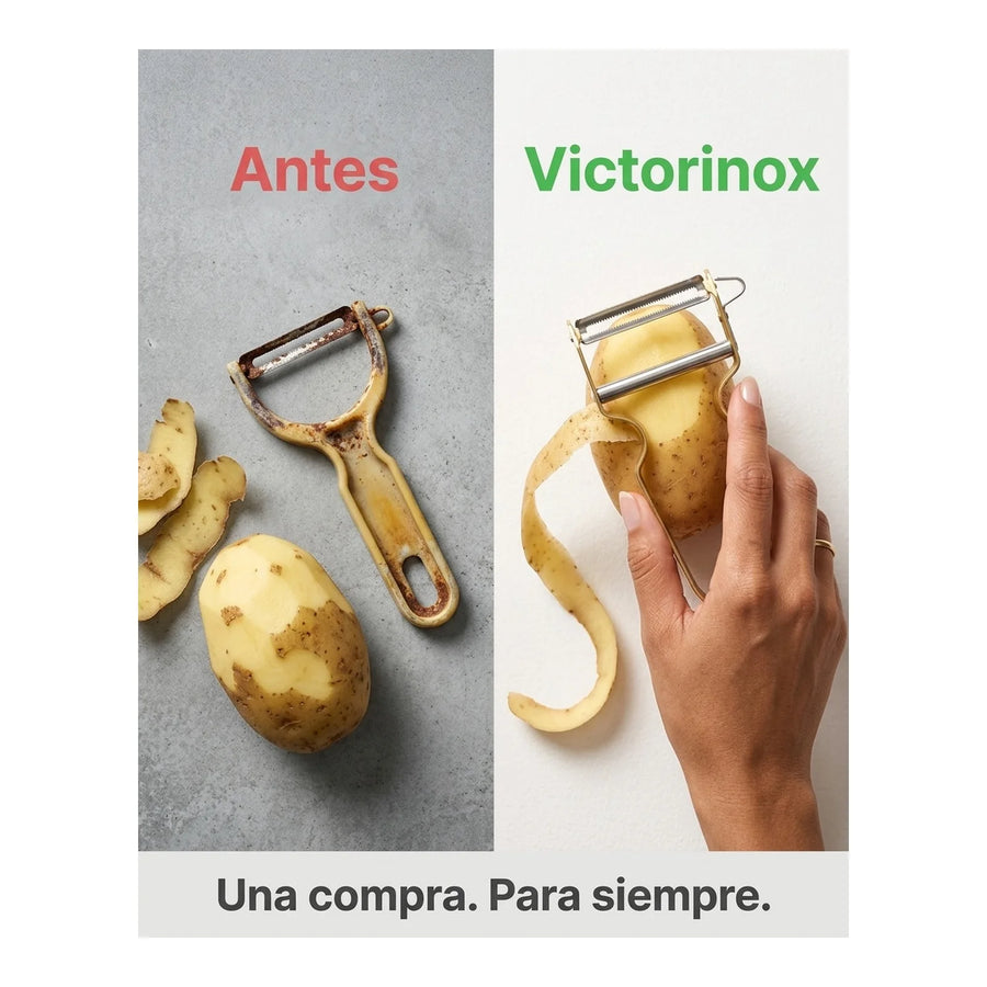 Pelador De Verduras Victorinox Premium Castaña Acero Inox.