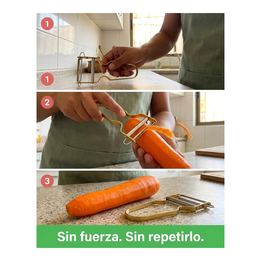 Pelador De Verduras Victorinox Premium Castaña Acero Inox.