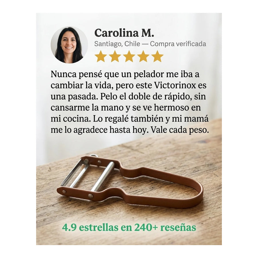 Pelador De Verduras Victorinox Premium Canela Acero Inox.