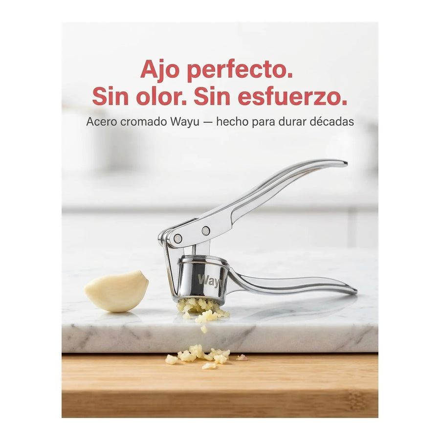 Picador Moledor De Ajo Wayu Acero Inoxidable Cocina Bbq
