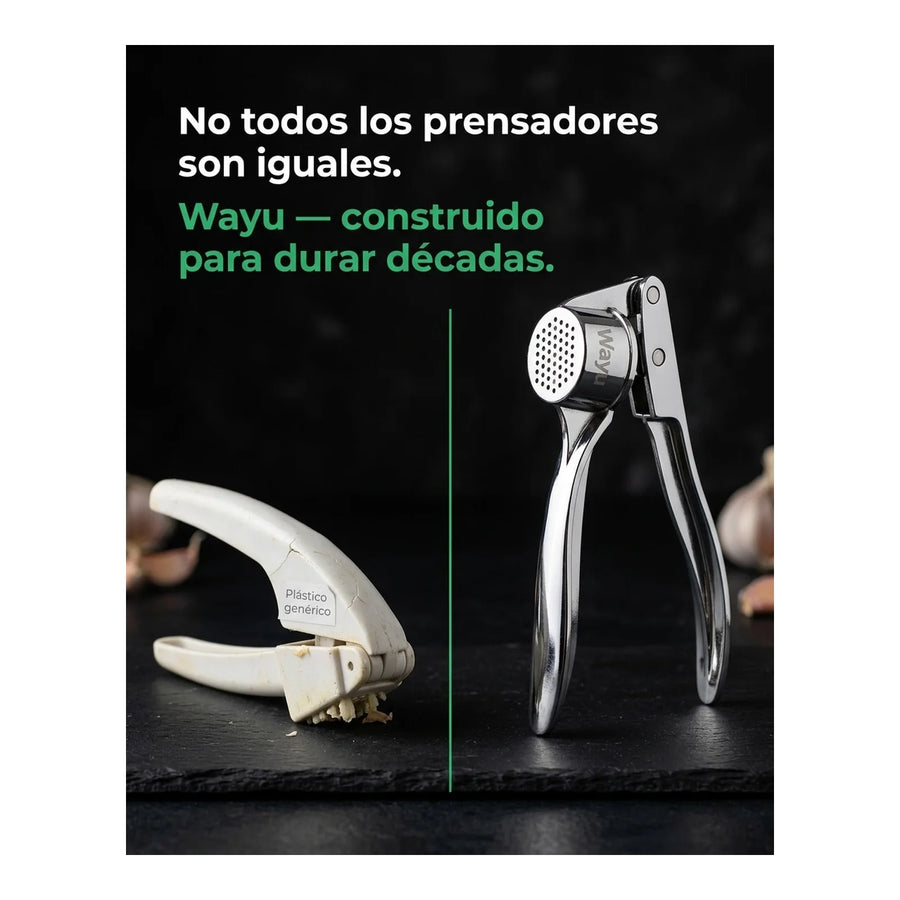 Picador Moledor De Ajo Wayu Acero Inoxidable Cocina Bbq