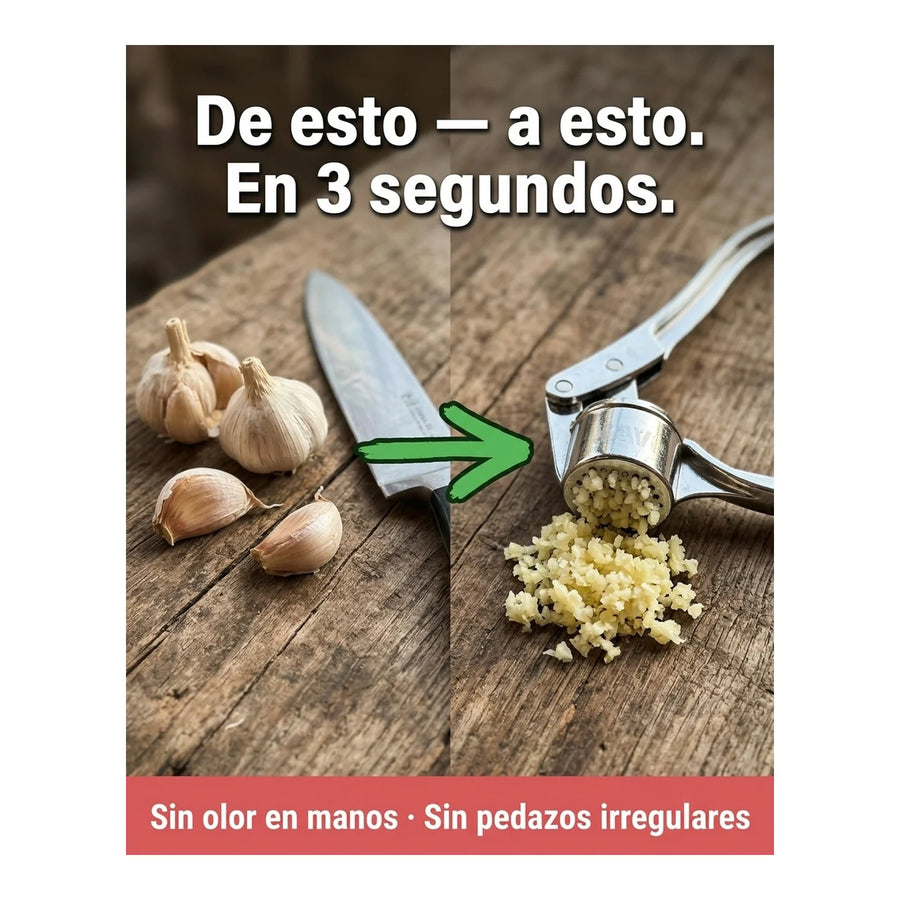 Picador Moledor De Ajo Wayu Acero Inoxidable Cocina Bbq