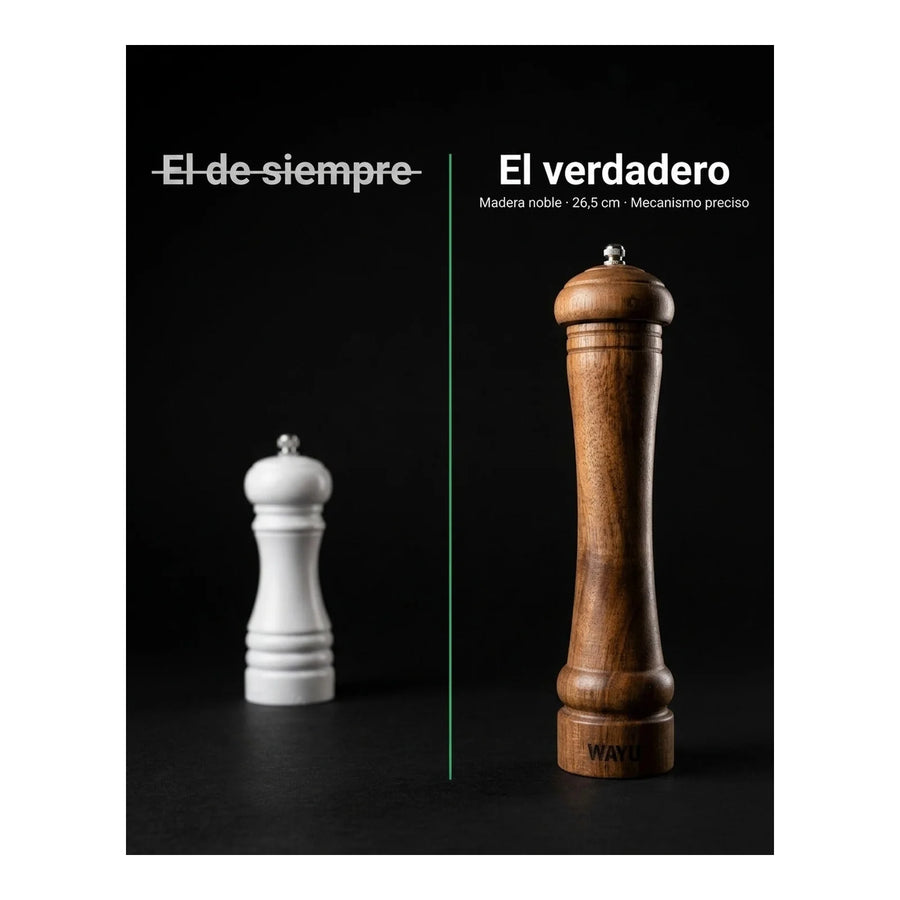 Pimentero Wayu Madera 26,5cm Cocina Parrilla Quincho Bbq