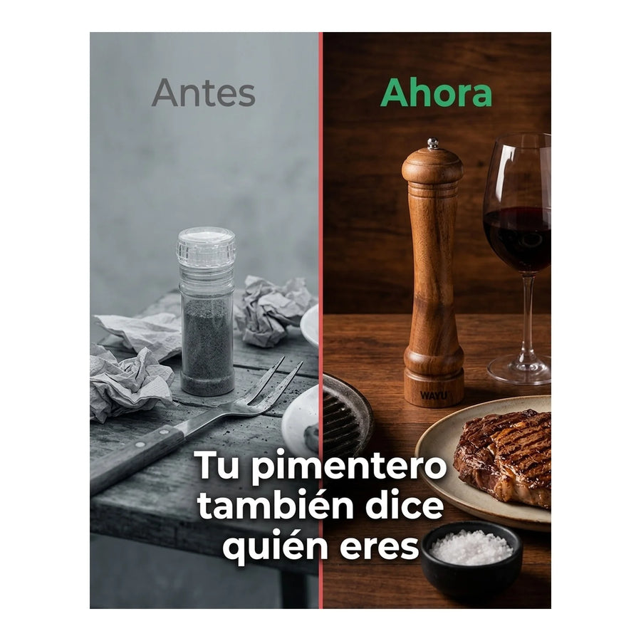 Pimentero Wayu Madera 26,5cm Cocina Parrilla Quincho Bbq