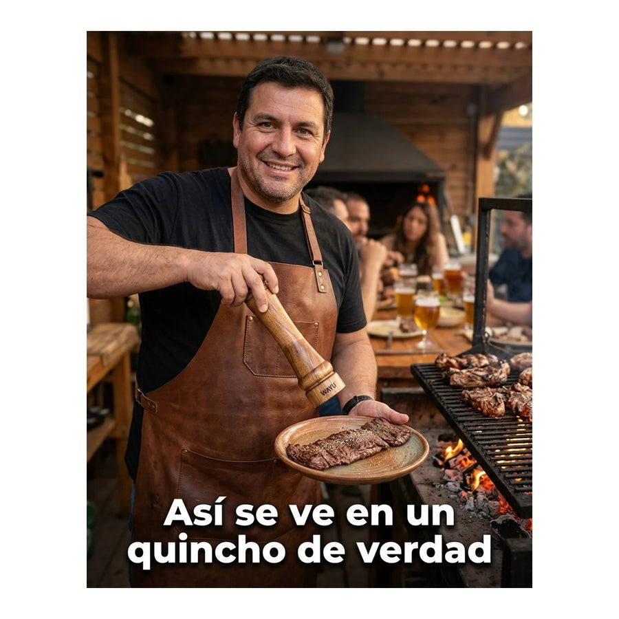 Pimentero Wayu Madera 26,5cm Cocina Parrilla Quincho Bbq