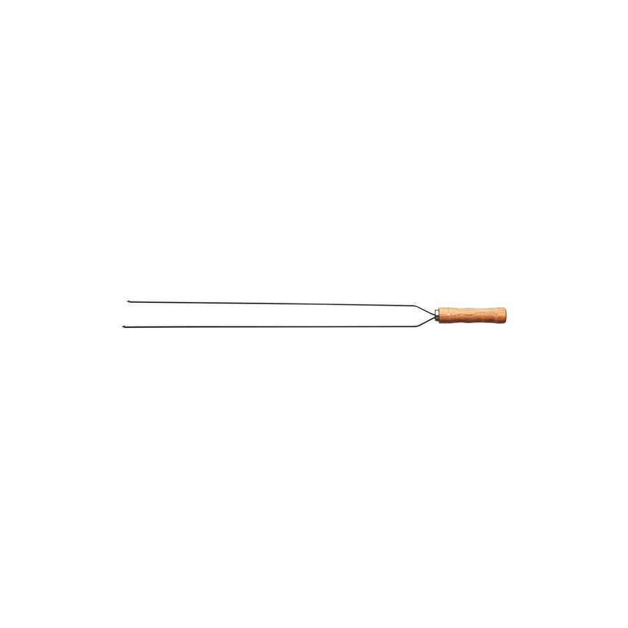 Pincho Anticucho Doble Acero Inoxidable 65cm Tramontina Asado
