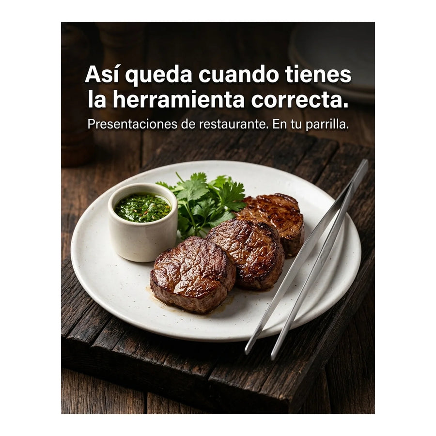 Pinza De Precisión Para Preparaciones Gourmet Cocina 30cm