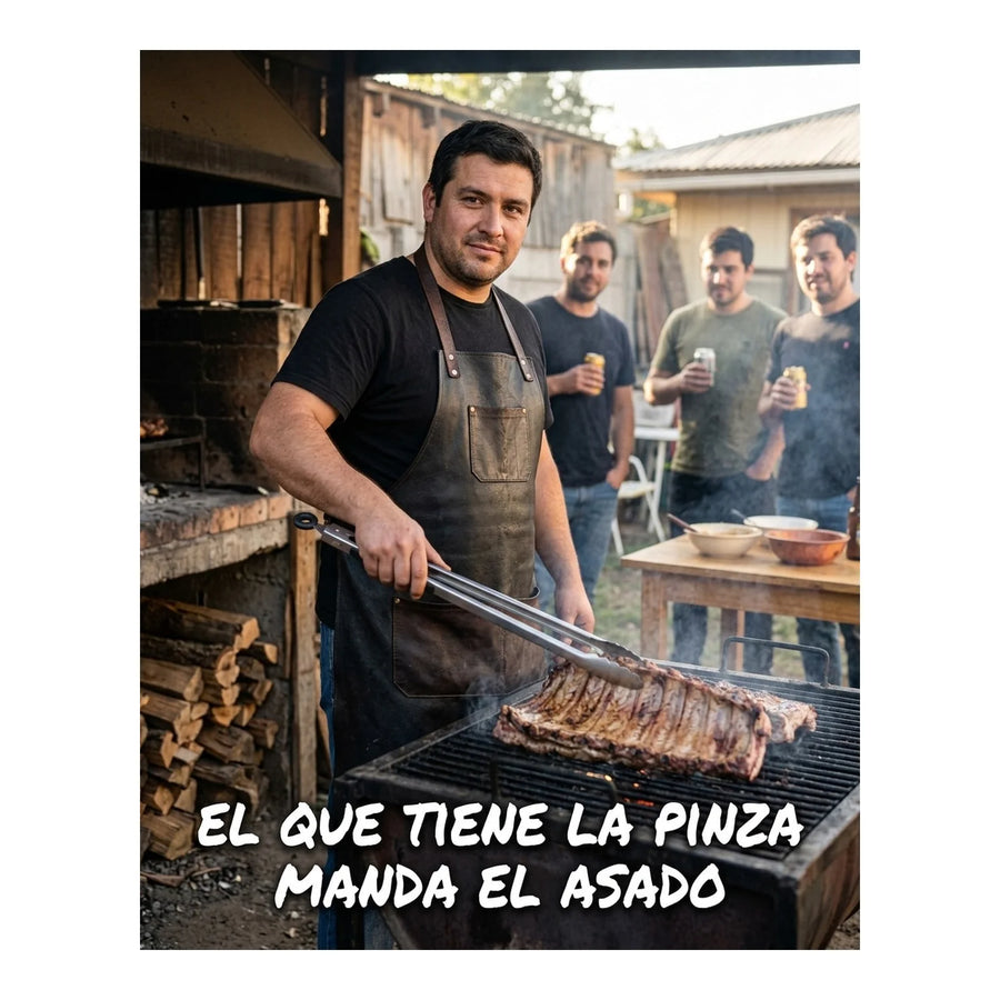 Pinza Grilltech 44.5cm Xl Parrilla Acero Inox Cocina Quincho