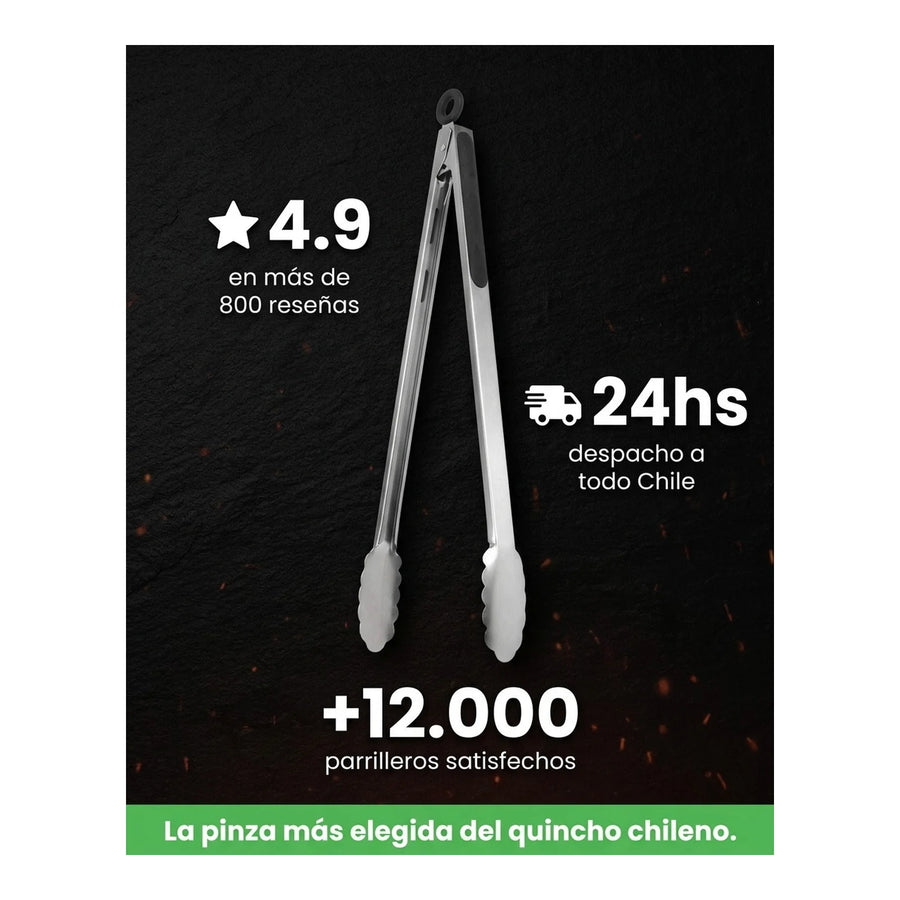 Pinza Tenaza 40cms Brooklyn Asado Parrilla Cocina
