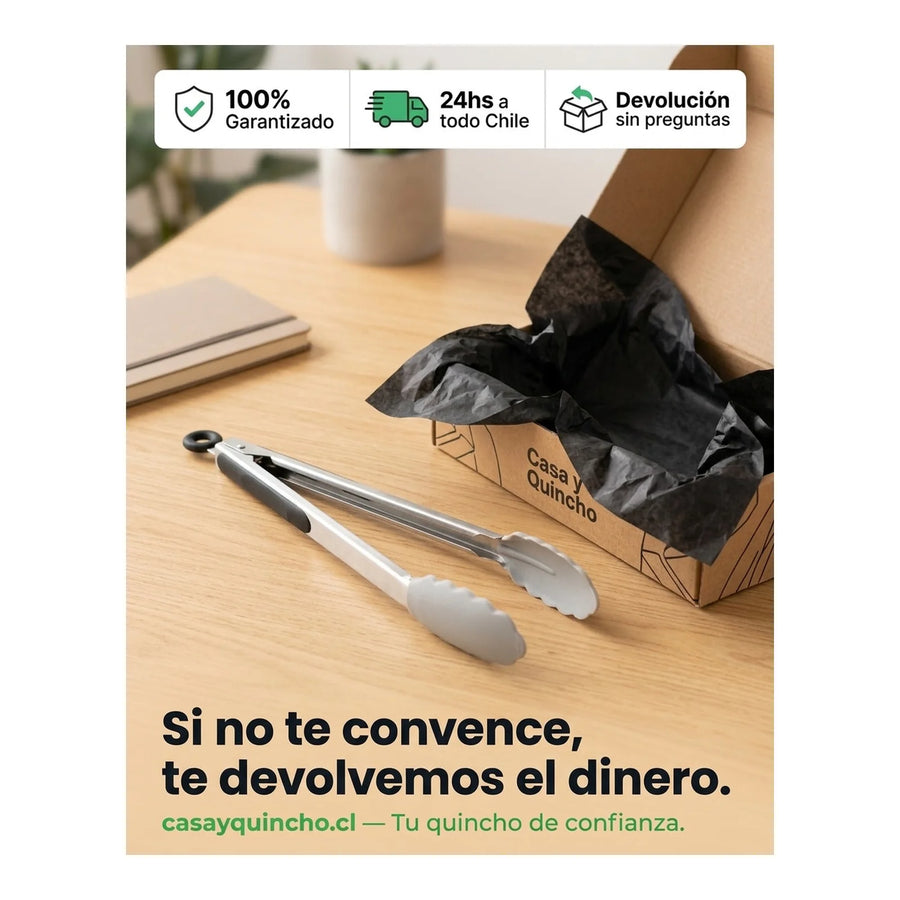 Pinza Tenaza 40cms Brooklyn Asado Parrilla Cocina