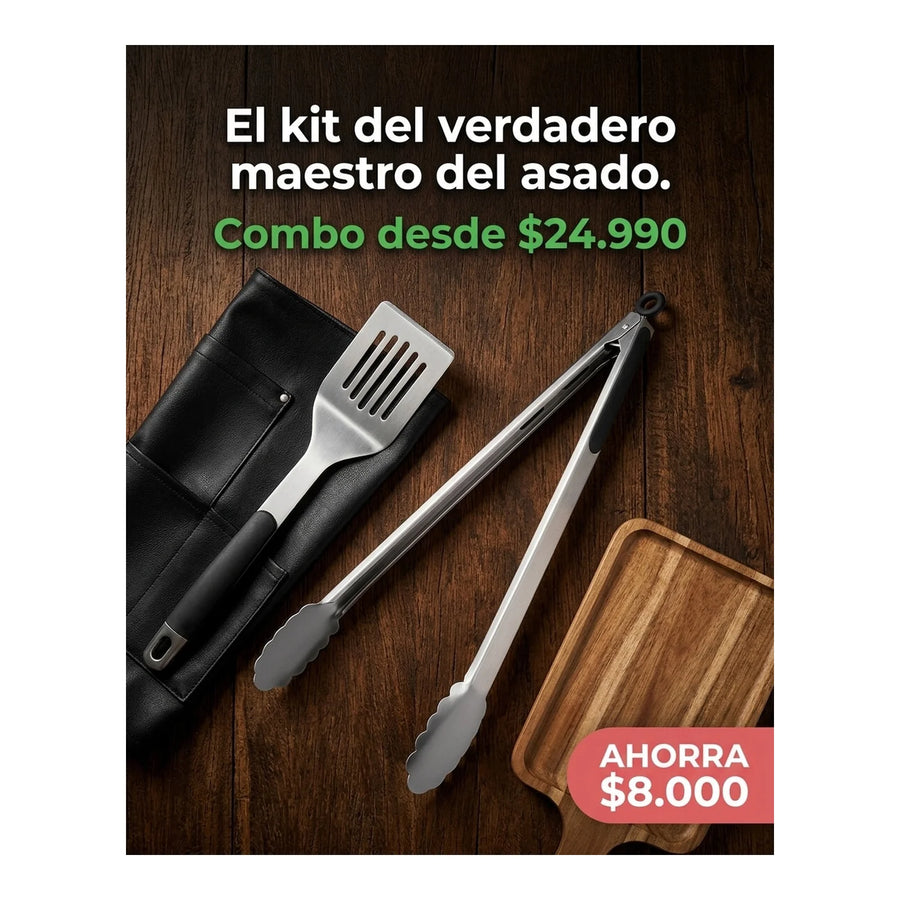 Pinza Tenaza 40cms Brooklyn Asado Parrilla Cocina