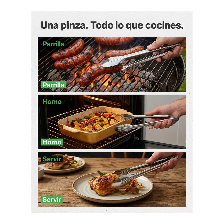Pinza Tenaza Multiuso 30cm Acero Inoxidable Premium