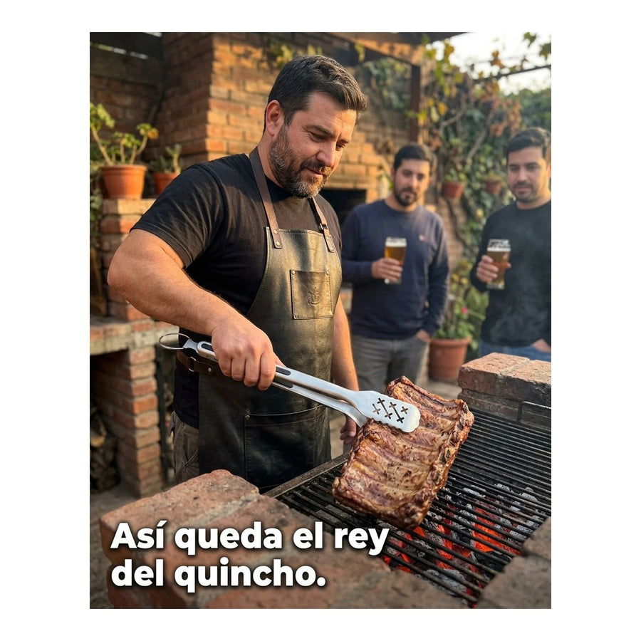 Pinza Tenaza Quincho BBQ Asado Premium 44cm Parrilla Cocina