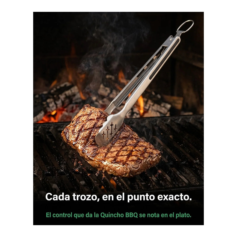 Pinza Tenaza Quincho BBQ Asado Premium 44cm Parrilla Cocina