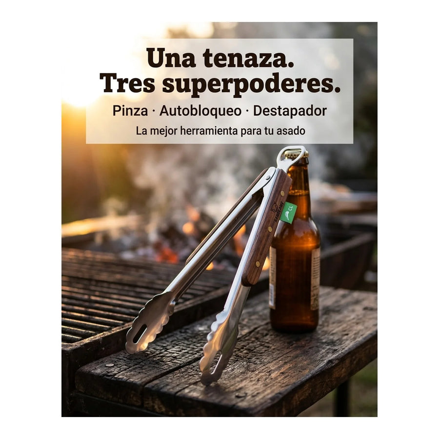 Pinzas Tenazas Premium Inoxidable + Destapador Kangkawe