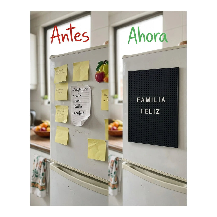 Pizarra Magnética Moderna Refrigerador Con Letras