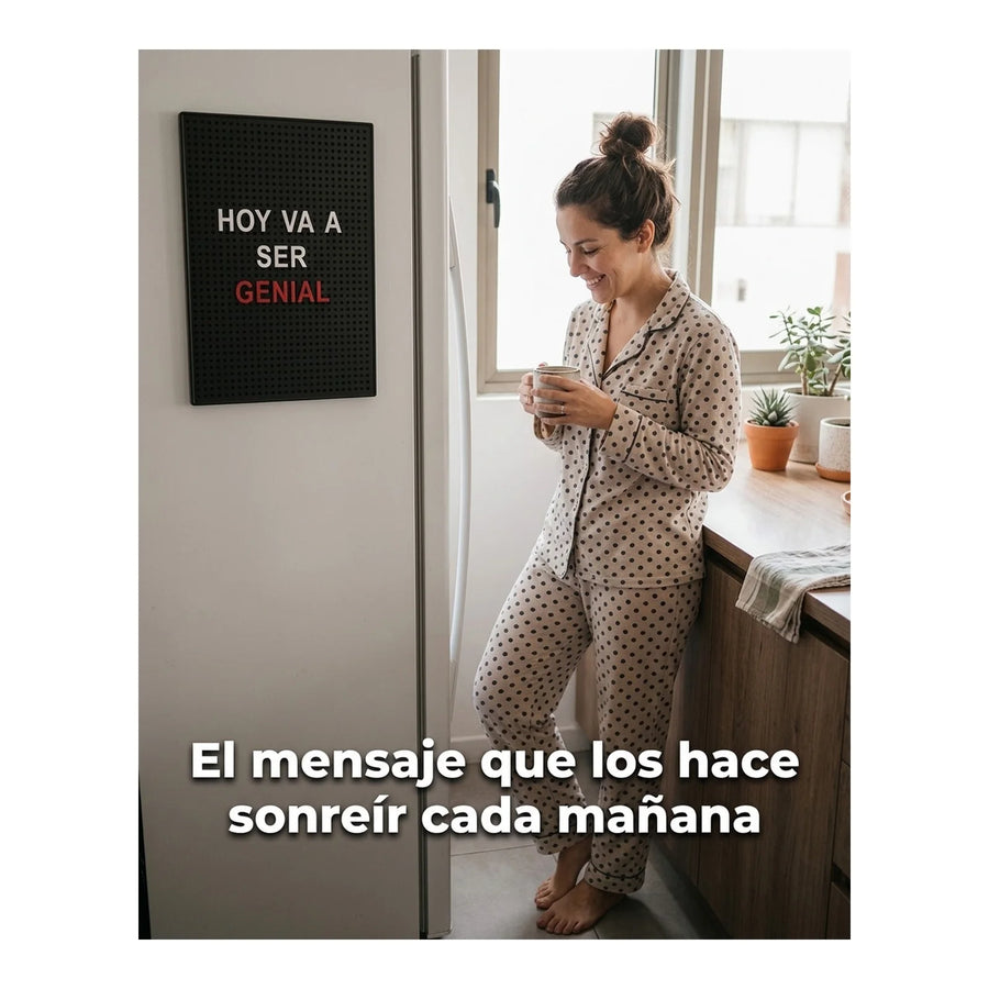 Pizarra Magnética Moderna Refrigerador Con Letras