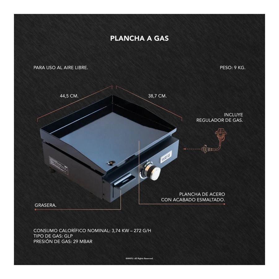 Plancha a Gas Wayu