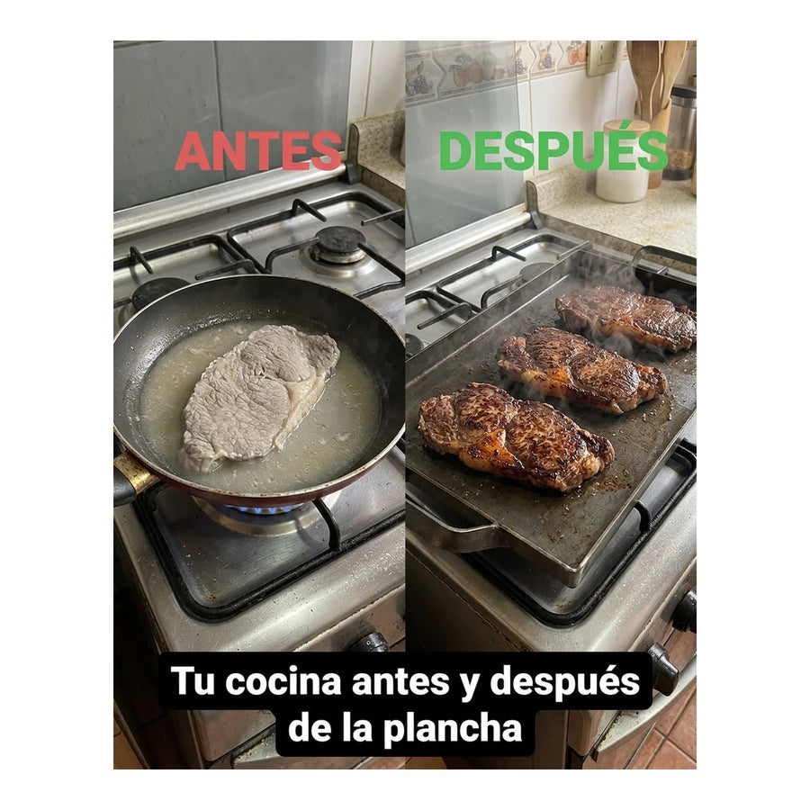 Plancha Churrasquera Argentina Acero al Carbón 2 Quemadores (foto 7)