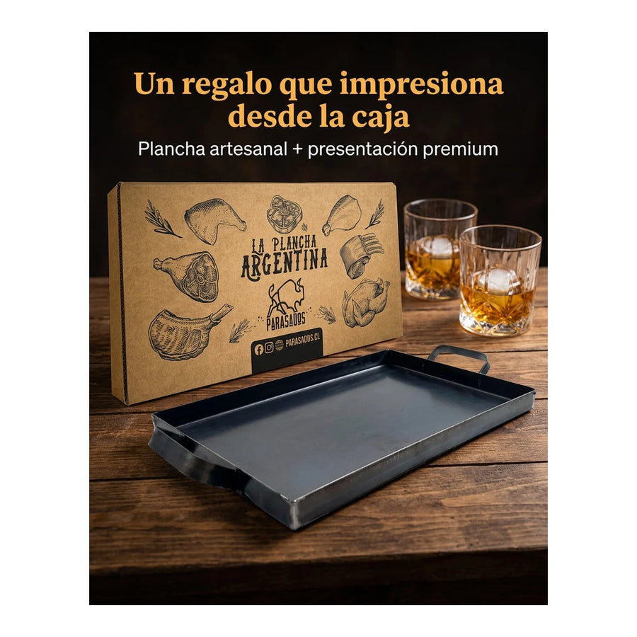 Plancha Churrasquera Argentina Acero al Carbón 2 Quemadores (foto 8)