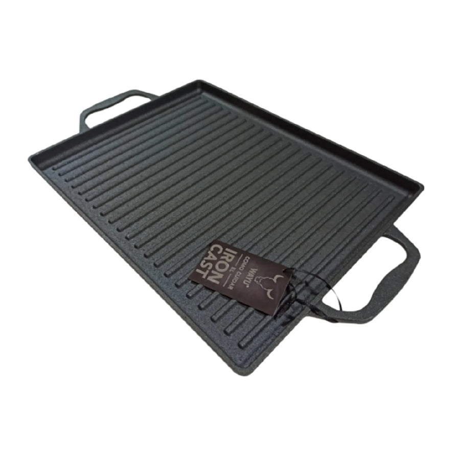 Plancha Churrasquera Hierro Fundido con Asas Wayu 44x28cm Chile (foto 3)