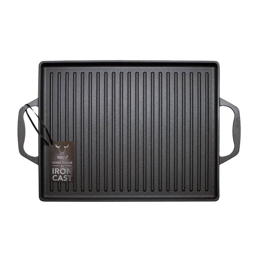 Plancha Churrasquera Hierro Fundido con Asas Wayu 44x28cm Chile