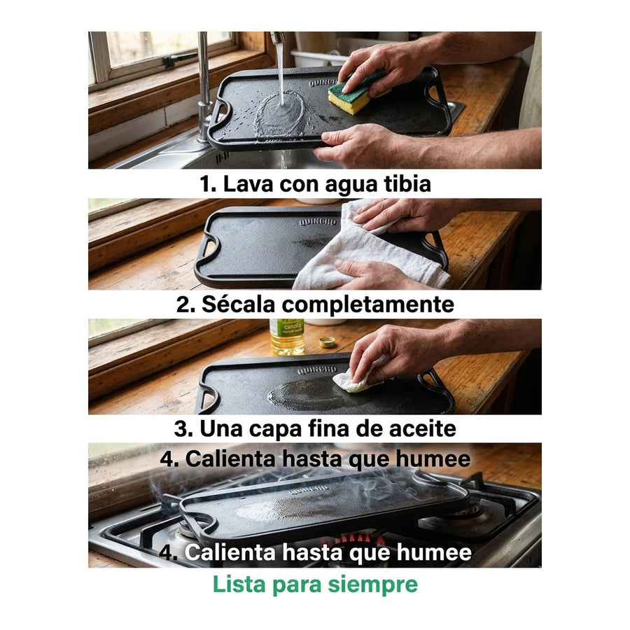 Plancha Churrasquera Hierro Fundido 50x27 Marca Quincho Bbq