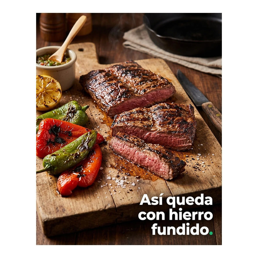 Plancha Churrasquera Hierro Fundido 50x27 Marca Quincho Bbq