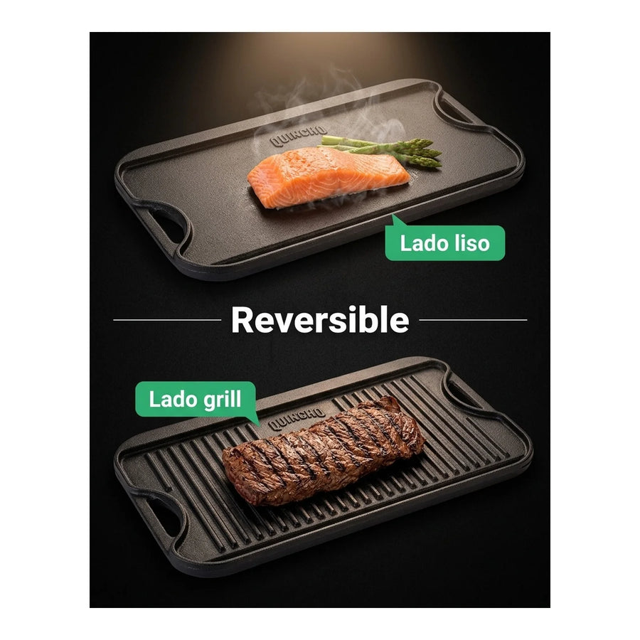 Plancha Churrasquera Hierro Fundido 50x27 Marca Quincho Bbq