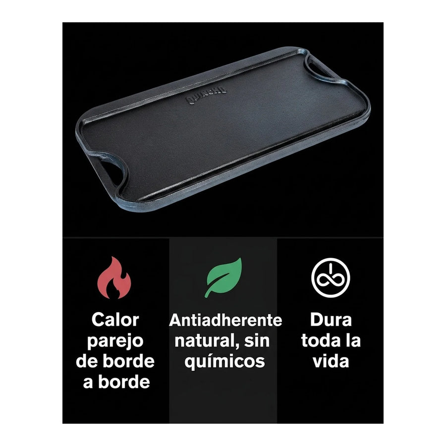 Plancha Churrasquera Hierro Fundido 50x27 Marca Quincho Bbq